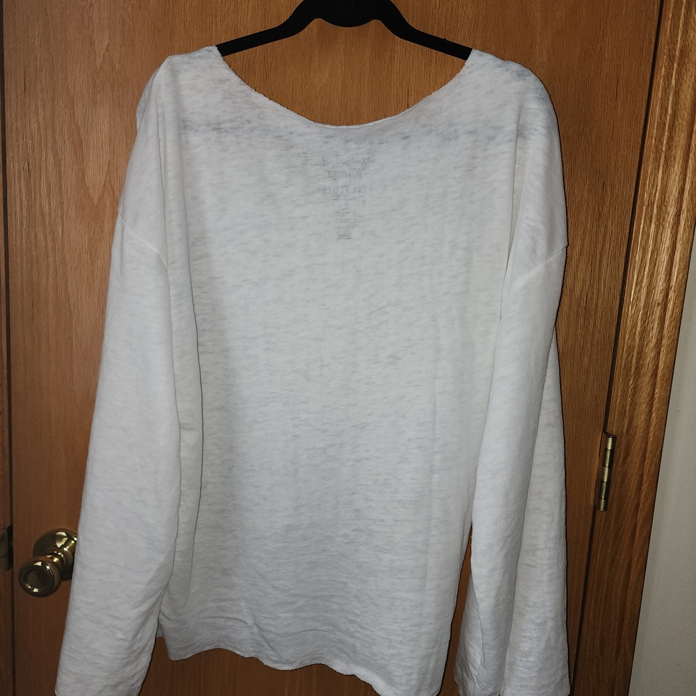 NWOT $45 Recycled Karma Pink Floyd Graphic White Sweatshirt Size Medium - Picture 5 of 6